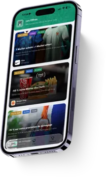 Application TonClub présentant les offres de partenaires locaux